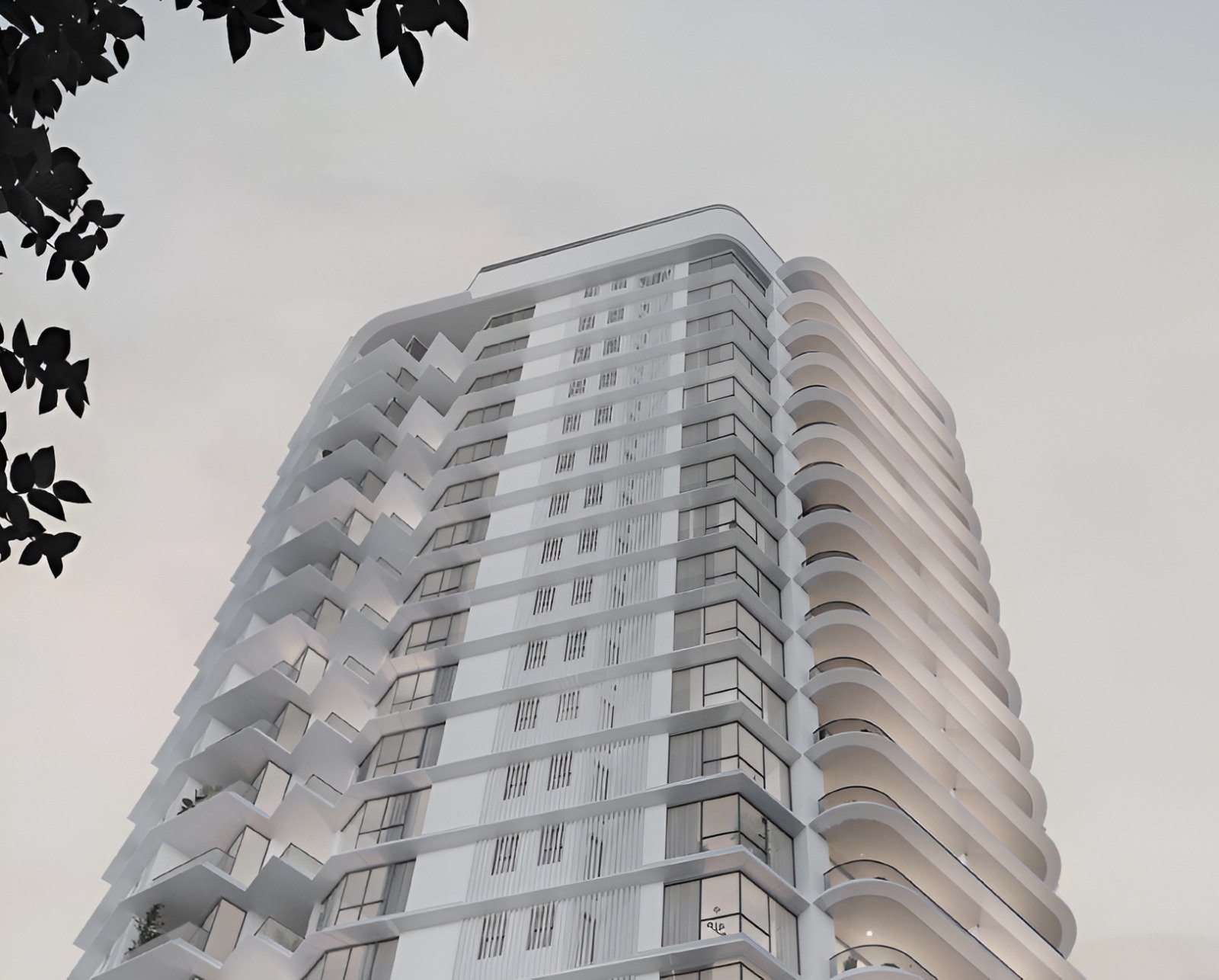 Iconic Architectural Facade of Rustomjee Cliff Tower, Bandra West