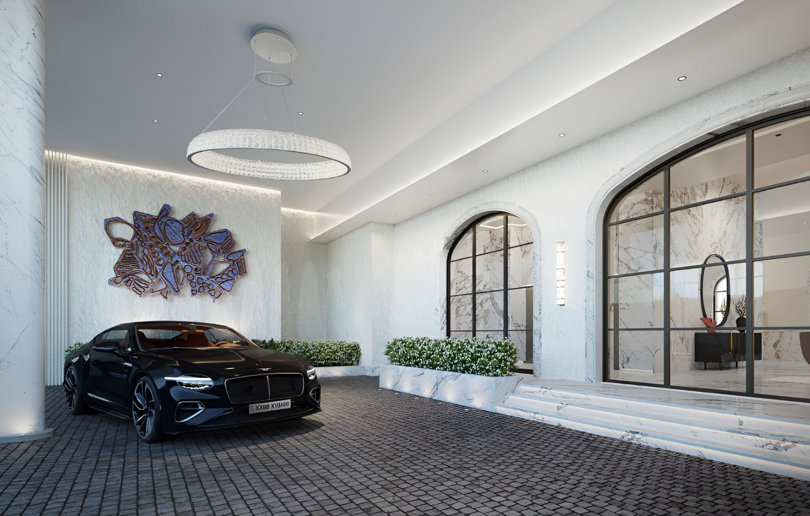 Exclusive Valet Parking Entrance at Rustomjee Cliff Tower, Bandra West